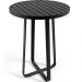 Mesa Bistrô Alta Decorativa Para Área Gourmet Bar Alumínio 105 cm Maya D04 Preto - Lyam Decor