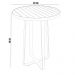 Mesa Bistrô Alta Decorativa Para Área Gourmet Bar Alumínio 105 cm Maya D04 Preto - Lyam Decor