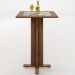 Mesa Bistrô De Madeira Maciça Pinus Rústica Com Cerâmica Vintage W02 Imbuia - Lyam Decor
