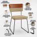 Mesa Capri 160 Off White 6 Cadeiras Allana B05 Faixa Couríssimo Camel Linho Bege Escuro - Lyam Decor