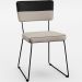 Mesa Capri 160 Off White Nature Com 6 Cadeiras Allana B05 Faixa Corano Preto Linho Bege - Lyam Decor