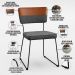 Mesa Capri 160 OffWhite 6 Cadeiras Allana B05 Faixa Couríssimo Camel Linho Cinza Escuro - Lyam Decor