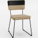 Mesa Capri 160cm Off White 6 Cadeiras Allana B05 Faixa Corano Preto Linho Bege Escuro - Lyam Decor