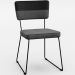 Mesa Capri 160cm Off White Com 6 Cadeiras Allana B05 Corano Preto Linho Cinza Escuro - Lyam Decor