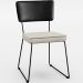 Mesa Capri 160cm Off White Com 6 Cadeiras Allana B05 Couríssimo Preto Linho Champagne - Lyam Decor