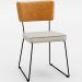 Mesa Capri 160cm Off White Com 6 Cadeiras Allana B05 Couríssimo Whisky Linho Champagne - Lyam Decor