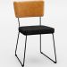 Mesa Capri 160cm Off White Com 6 Cadeiras Allana B05 Couríssimo Whisky Linho Chumbo - Lyam Decor