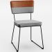 Mesa Capri 160cm Off White Com 6 Cadeiras Allana B05 Faixa Couríssimo Camel Linho Cinza - Lyam Decor