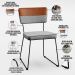 Mesa Capri 160cm Off White Com 6 Cadeiras Allana B05 Faixa Couríssimo Camel Linho Cinza - Lyam Decor