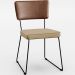 Mesa Capri 160cm Off White E 6 Cadeiras Allana B05 Couríssimo Marrom Linho Bege Escuro - Lyam Decor