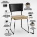 Mesa Capri 160cm Off White E 6 Cadeiras Allana B05 Couríssimo Preto Linho Bege Escuro - Lyam Decor