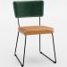 Mesa Capri 160cm Off White E 6 Cadeiras Allana B05 Facto Verde Musgo Couríssimo Whisky - Lyam Decor