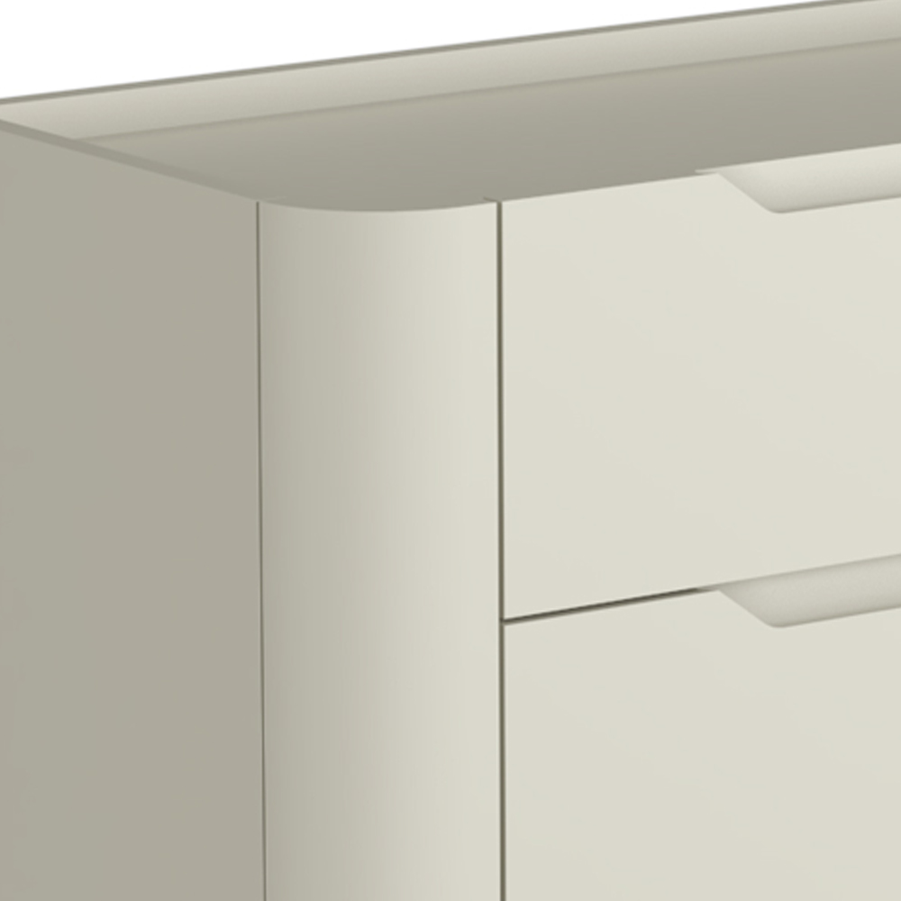 Mesa De Cabeceira Orgânica 3 Gavetas Pés Industrial Dourado Bliss I03 Luna - Lyam Decor