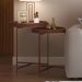 Mesa De Canto Lateral Decorativa Industrial Sala de Estar 47 cm Sintético Whisky P06 Daisy - Lyam