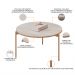 Mesa De Centro Decorativa Sala de Estar Industrial Ellie D05 Quartzo - Lyam Decor