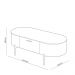 Mesa De Centro Decorativa Sala de Estar Orgânico Giverny D05 Bali Quartzo - Lyam Decor