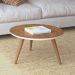 Mesa De Centro Decorativa Sofia B01 Chevron Off White Pés Palito - Lyam Decor