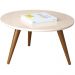 Mesa De Centro Decorativa Sofia B01 Off White Pés Palito - Lyam Decor