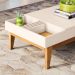 Mesa De Centro Para Sala De Estar Nala B01 Off White Cinamomo - Lyam Decor