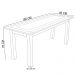Mesa De Jantar 06 Lugares Retangular 160 Cm Madeira Maciça Rústica Cerâmica W02 Imbuia - Lyam Decor