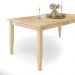 Mesa De Jantar 06 Lugares Retangular New Rústico W02 160cm Madeira Maciça Pinus Natural - Lyam Decor