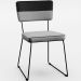 Mesa De Jantar Capri 160 Off White 6 Cadeiras Allana B05 Faixa Corano Preto Linho Cinza - Lyam Decor
