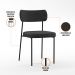 Mesa De Jantar Capri 160cm Off White Nature Com 6 Cadeiras Melina B05 Linho Chumbo - Lyam Decor