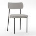 Mesa De Jantar Capri 160cm Off White Nature Com 6 Cadeiras Melina B05 Linho Cinza - Lyam Decor