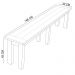 Mesa De Jantar Com Cerâmica Rústica 02 Bancos De Madeira Maciça Pinus 160cm W02 Imbuia - Lyam Decor