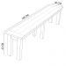 Mesa De Jantar Com Cerâmica Rústica 02 Bancos De Madeira Maciça Pinus 200cm W02 Imbuia - Lyam Decor