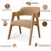 Mesa De Jantar Redonda Cora 120cm Off White M04 com 04 Cadeiras Living Suran Bouclê Mostarda - Lyam