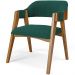Mesa De Jantar Redonda Cora 120cm Off White M04 com 04 Cadeiras Living Suran Bouclê Verde - Lyam