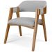 Mesa De Jantar Redonda Cora 120cm Off White M04 com 04 Cadeiras Living Suran Linho Cinza - Lyam