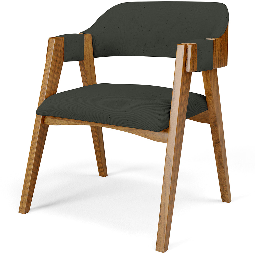 Mesa De Jantar Redonda Cora 120cm Off White M04 com 04 Cadeiras Living Suran Linho Verde Musgo - Lyam