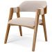 Mesa De Jantar Redonda Cora 120cm Off White M04 com 04 Cadeiras Living Suran Suede Bege - Lyam