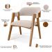 Mesa De Jantar Redonda Cora 120cm Off White M04 com 04 Cadeiras Living Suran Suede Bege - Lyam