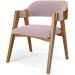 Mesa De Jantar Redonda Cora 120cm Off White M04 com 04 Cadeiras Living Suran Suede Rosê - Lyam
