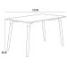 Mesa De Jantar Retangular Eiffel Charles Eames F03 120x80 cm Branco - Lyam Decor