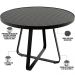 Mesa Decorativa Área Externa Espaço Gourmet 120cm Estrutura Em Alumínio Wine D04 Preto - Lyam Decor