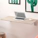 Mesa Dobrável de Parede Cozinha Escritório Slim L03 Suspensa 120x45 BP Amadeirado Fosco - Lyam Decor