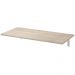 Mesa Dobrável de Parede Cozinha Escritório Slim L03 Suspensa 120x45 BP Amadeirado Fosco - Lyam Decor