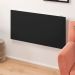 Mesa Dobrável de Parede Cozinha Escritório Slim L03 Suspensa 68x45 BP Preto Fosco - Lyam Decor