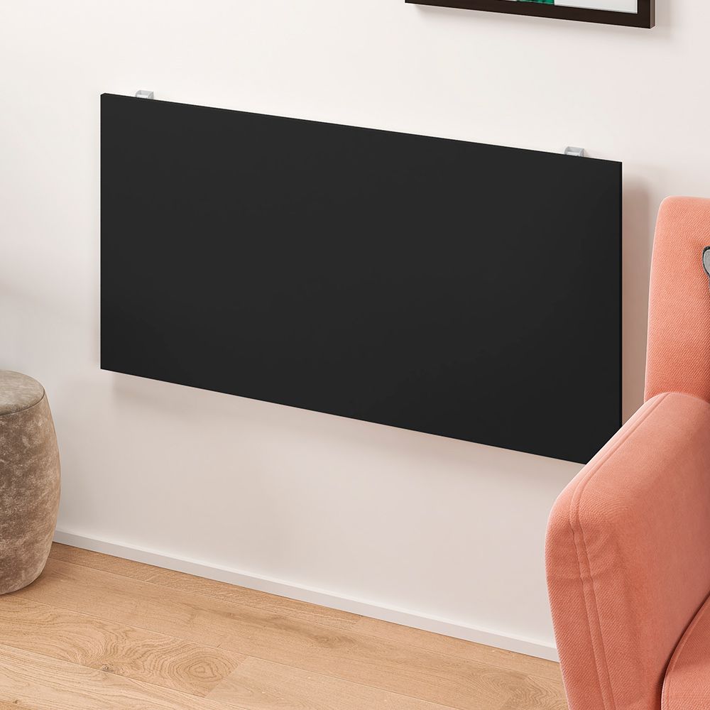 Mesa Dobrável de Parede Cozinha Escritório Slim L03 Suspensa 68x45 BP Preto Fosco - Lyam Decor