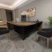 Mesa Escritório Home Office Diretor Em L Atria Executiva LE 200x180cm A02 Charuto Preto - Lyam Decor