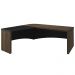 Mesa Escritório Home Office Diretor Em L Atria Executiva LE 200x180cm A02 Charuto Preto - Lyam Decor