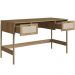 Mesa Escrivaninha Home Office 2 Gavetas Pés Madeira Moss A03 Hanover Roble - Lyam Decor