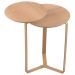 Mesa Lateral Para Sala de Estar 2 em 1 Pés Metálicos Dari A03 Hanover Dourado - Lyam Decor