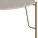Mesa Lateral Para Sala de Estar Alta Pés Industrial Dourado Alef I03 Grigio - Lyam Decor