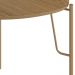 Mesa Lateral Para Sala de Estar Alta Pés Industrial Dourado Alef I03 Louro - Lyam Decor