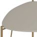 Mesa Lateral Para Sala de Estar Baixa Pés Industrial Dourado Alef I03 Grigio - Lyam Decor